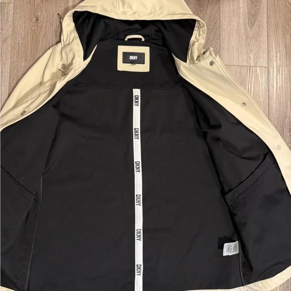 DKNY Light Tan Hooded Jacket - Picture 5 of 6